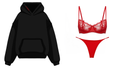 Lumière Women’s Red Épure Set with Laundry and Hoodie