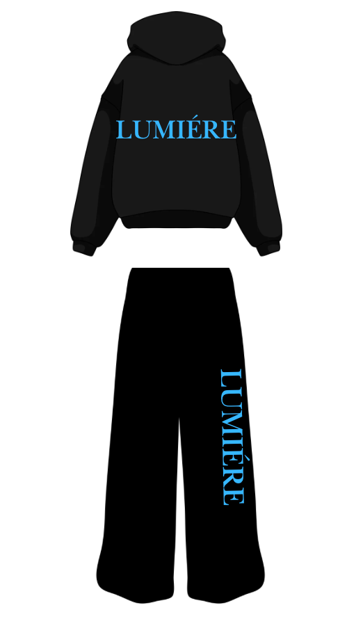 Lumière Blue Épure Set with Hoodie and Sweatpants